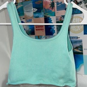 Aeropostale crop top teal